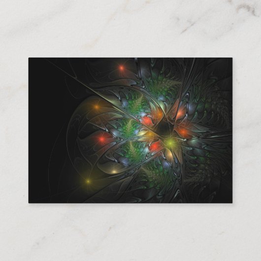 Soft and tenderness fractal fantasy flowers kortingskaartje (Achterkant)