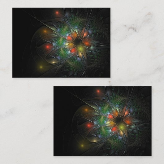 Soft and tenderness fractal fantasy flowers kortingskaartje (Voorkant / Achterkant)