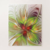 Soft and tenderness fractal fantasy flowers legpuzzel (Verticaal)