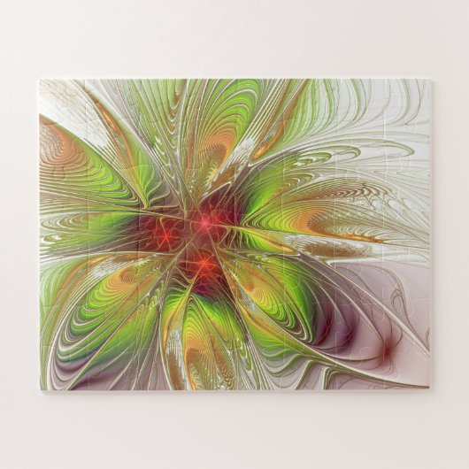 Soft and tenderness fractal fantasy flowers legpuzzel (Horizontaal)