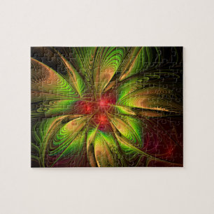 Soft and tenderness fractal fantasy flowers legpuzzel