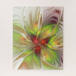 Soft and tenderness fractal fantasy flowers legpuzzel