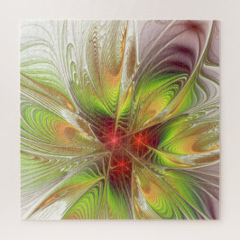 Soft and tenderness fractal fantasy flowers legpuzzel