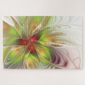 Soft and tenderness fractal fantasy flowers legpuzzel (Horizontaal)
