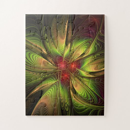 Soft and tenderness fractal fantasy flowers legpuzzel (Verticaal)