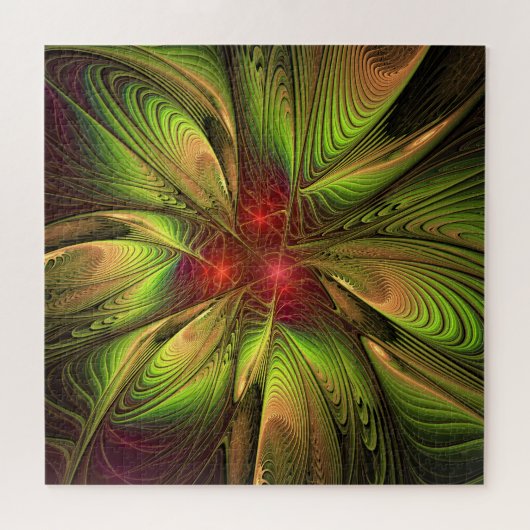 Soft and tenderness fractal fantasy flowers legpuzzel (Horizontaal)