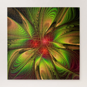 Soft and tenderness fractal fantasy flowers legpuzzel