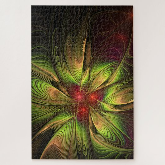 Soft and tenderness fractal fantasy flowers legpuzzel (Verticaal)