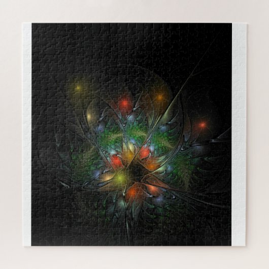 Soft and tenderness fractal fantasy flowers legpuzzel (Horizontaal)