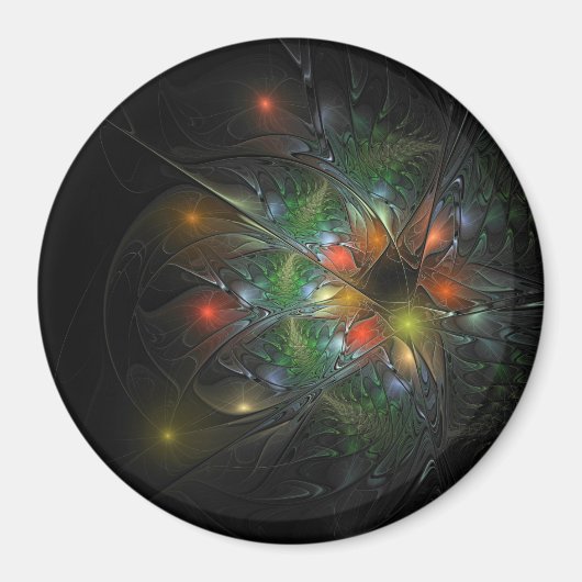 Soft and tenderness fractal fantasy flowers magneet (Voorkant)