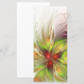 Soft and tenderness fractal fantasy flowers menu (Voorkant / Achterkant)