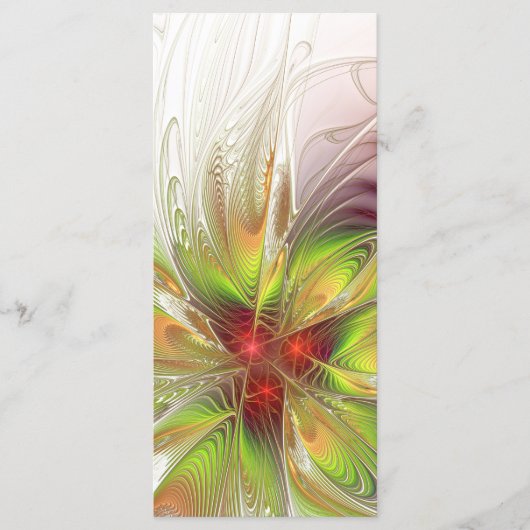 Soft and tenderness fractal fantasy flowers menu (Voorkant)