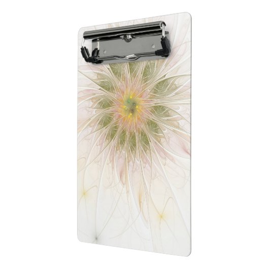Soft and tenderness fractal fantasy flowers mini klembord (Angled2)