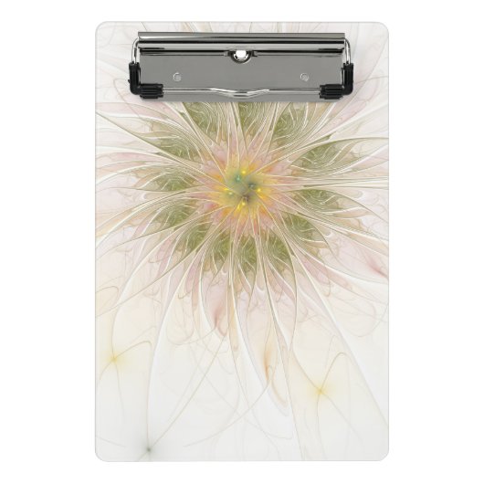 Soft and tenderness fractal fantasy flowers mini klembord (Voorkant)