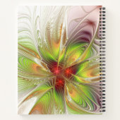 Soft and tenderness fractal fantasy flowers notitieboek (Achterkant)