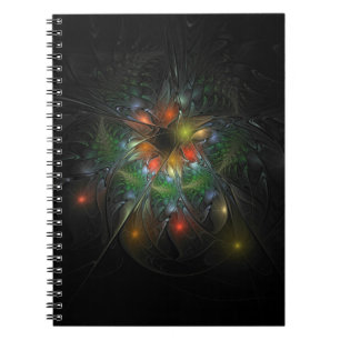 Soft and tenderness fractal fantasy flowers notitieboek