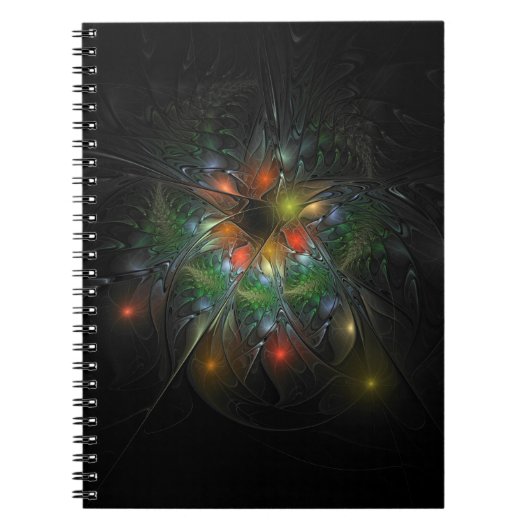 Soft and tenderness fractal fantasy flowers notitieboek (Voorkant)