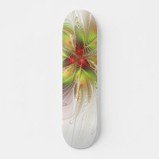 Soft and tenderness fractal fantasy flowers persoonlijk skateboard (Voorkant)