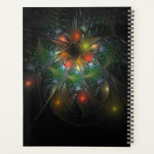 Soft and tenderness fractal fantasy flowers planner (Achterkant)