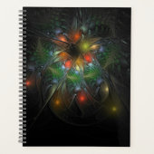 Soft and tenderness fractal fantasy flowers planner (Voorkant)