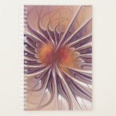 Soft and tenderness fractal fantasy flowers planner (Voorkant)