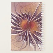 Soft and tenderness fractal fantasy flowers planner (Achterkant)