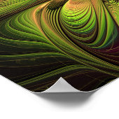 Soft and tenderness fractal fantasy flowers poster (Hoek)