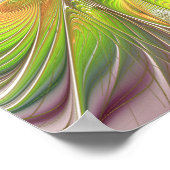 Soft and tenderness fractal fantasy flowers poster (Hoek)