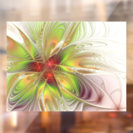 Soft and tenderness fractal fantasy flowers raamsticker