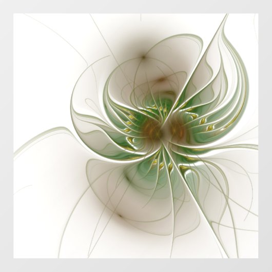 Soft and tenderness fractal fantasy flowers raamsticker (Vel)