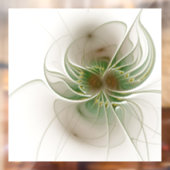 Soft and tenderness fractal fantasy flowers raamsticker (Vel 2)