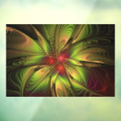 Soft and tenderness fractal fantasy flowers raamsticker (Vel 3)