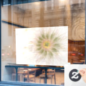 Soft and tenderness fractal fantasy flowers raamsticker (Cafe Raam)