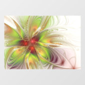 Soft and tenderness fractal fantasy flowers raamsticker (Vel)