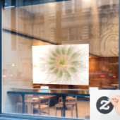 Soft and tenderness fractal fantasy flowers raamsticker (Cafe Raam)