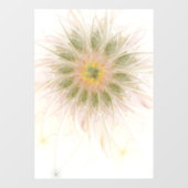 Soft and tenderness fractal fantasy flowers raamsticker (Vel)