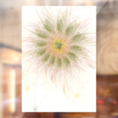 Soft and tenderness fractal fantasy flowers raamsticker (Vel 2)