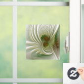 Soft and tenderness fractal fantasy flowers raamsticker (Huis)