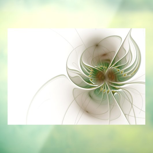 Soft and tenderness fractal fantasy flowers raamsticker (Vel 3)