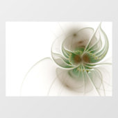 Soft and tenderness fractal fantasy flowers raamsticker (Vel)