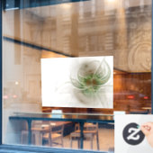 Soft and tenderness fractal fantasy flowers raamsticker (Cafe Raam)