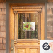 Soft and tenderness fractal fantasy flowers raamsticker (Huis Deur)