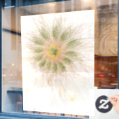 Soft and tenderness fractal fantasy flowers raamsticker (Cafe Raam)