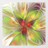 Soft and tenderness fractal fantasy flowers raamsticker (Vel)