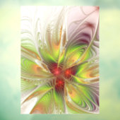 Soft and tenderness fractal fantasy flowers raamsticker (Vel 3)