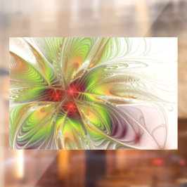 Soft and tenderness fractal fantasy flowers raamsticker