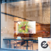 Soft and tenderness fractal fantasy flowers raamsticker (Cafe Raam)