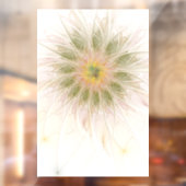 Soft and tenderness fractal fantasy flowers raamsticker (Vel 2)