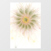 Soft and tenderness fractal fantasy flowers raamsticker (Vel)