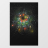 Soft and tenderness fractal fantasy flowers raamsticker (Vel)